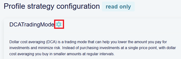 access octobot trading mode config from profiles