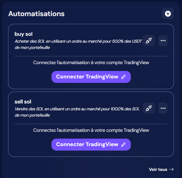 automatisations octobot de la strategie RSI de bull market