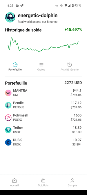 nouvelle vue détaillée des OctoBot