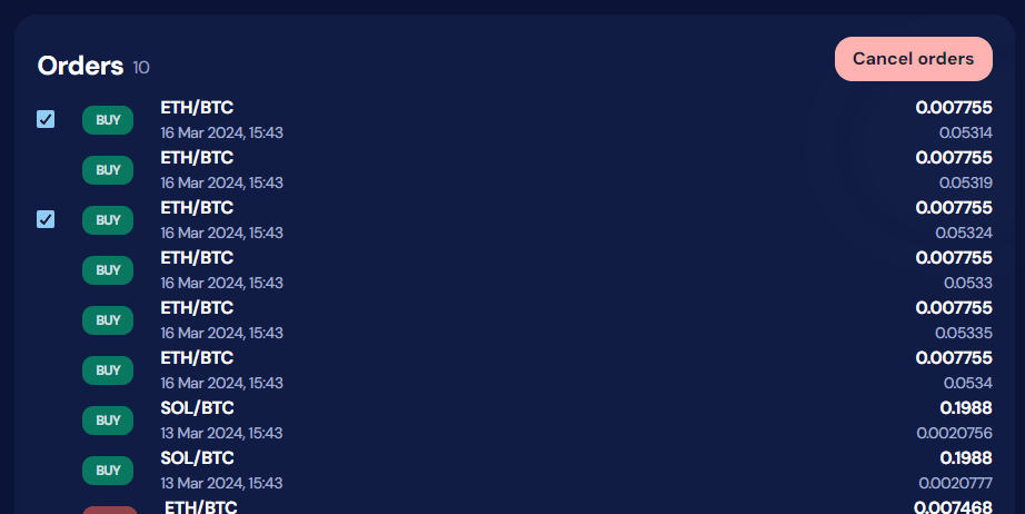 cancel orders directly from your OctoBot