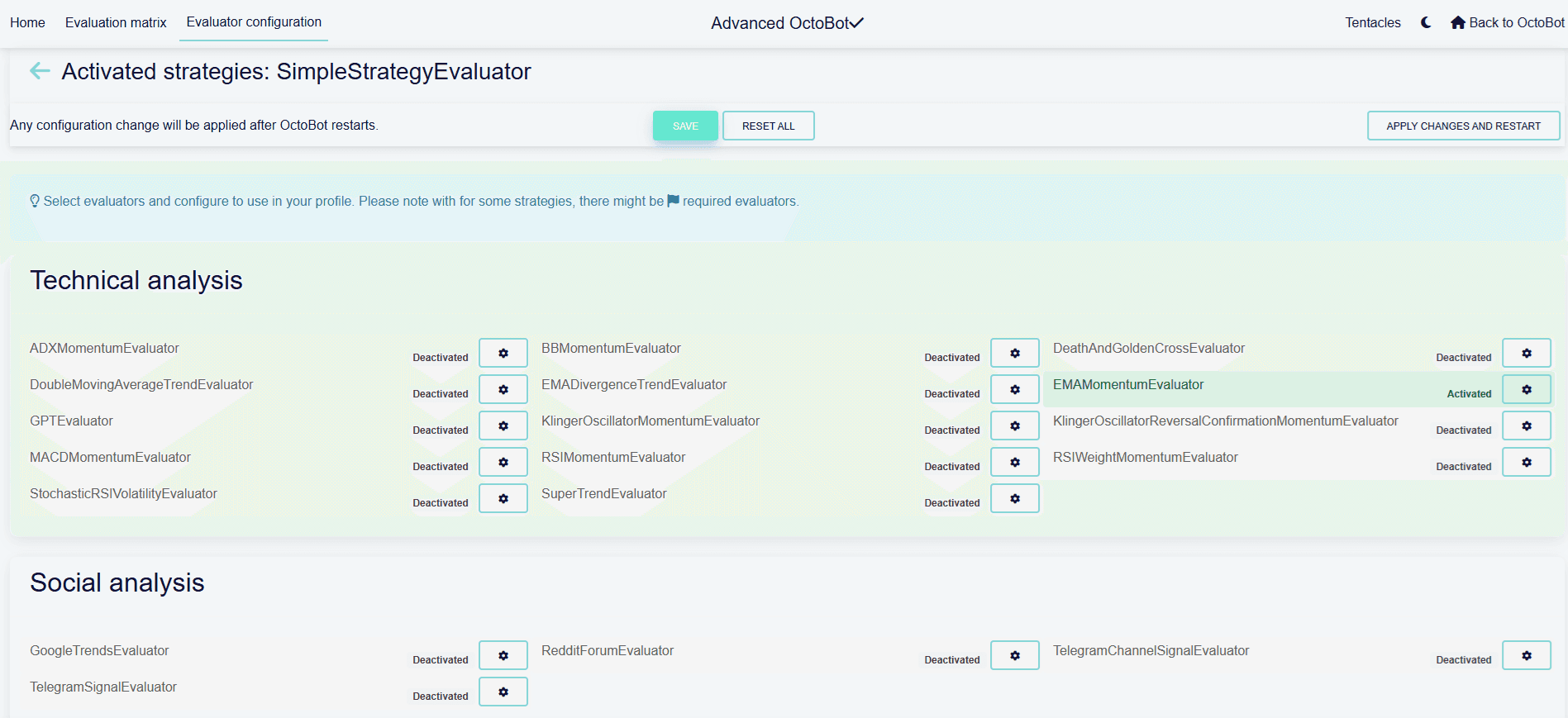 custom profile evaluator selector