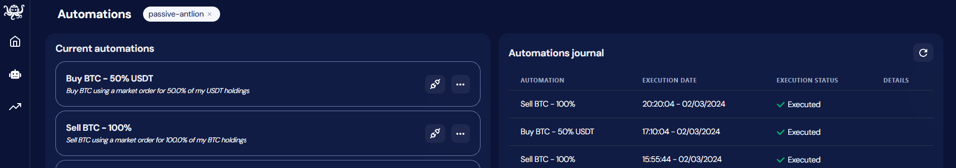 octobot automation history