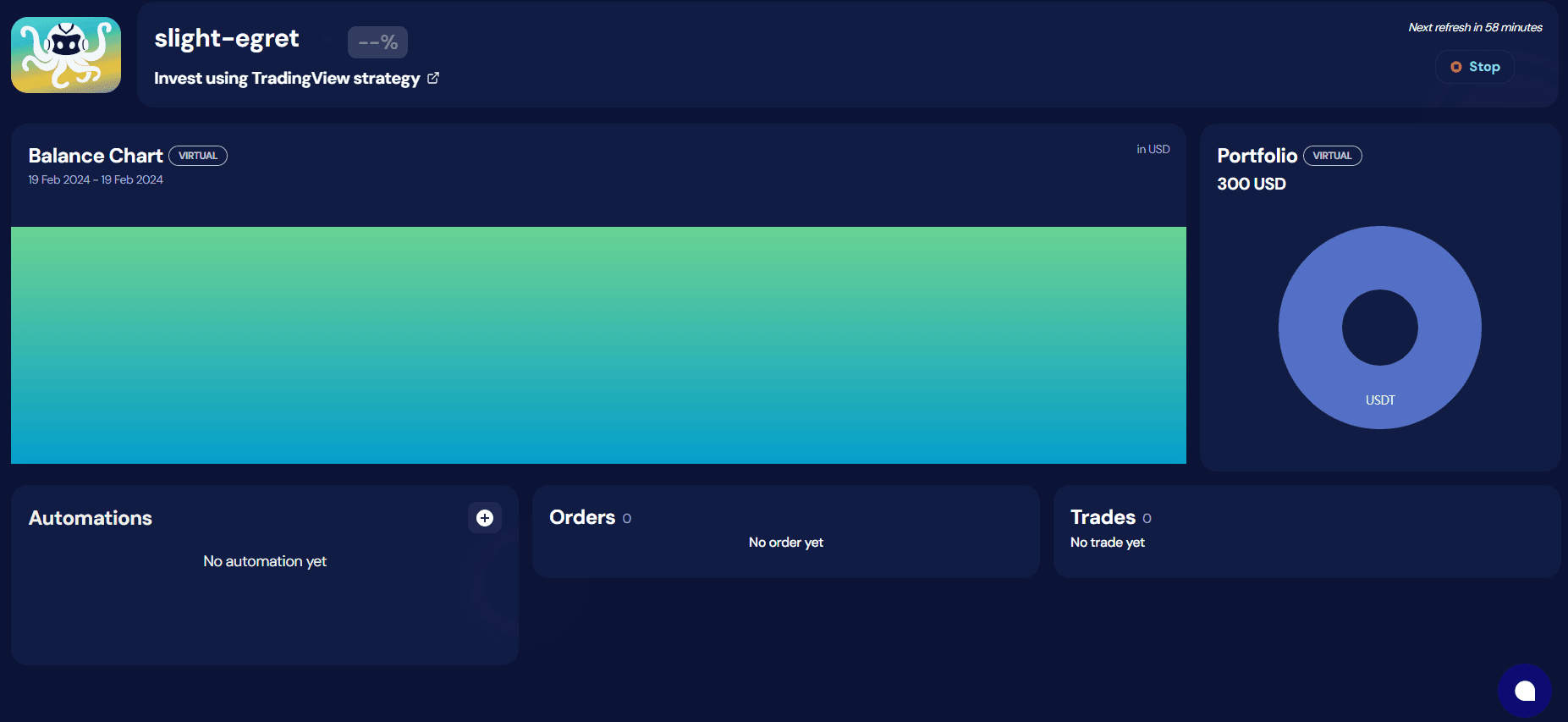 octobot create tradingview bot initial bot