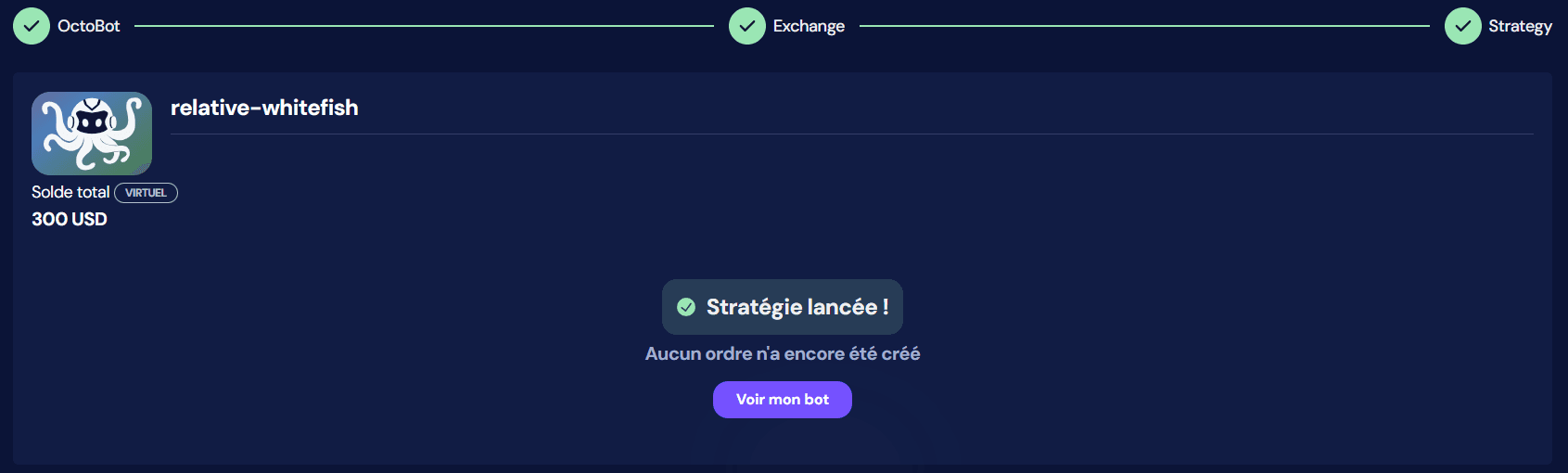 octobot creer tradingview bot demarre