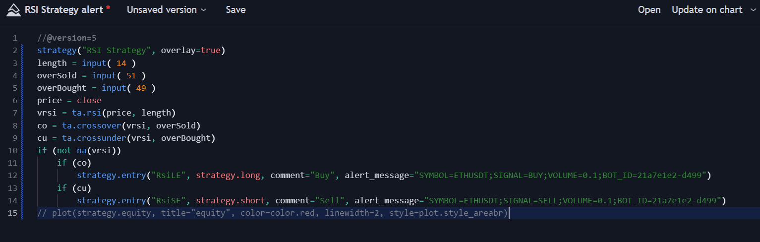 octobot custom automation buy eth
