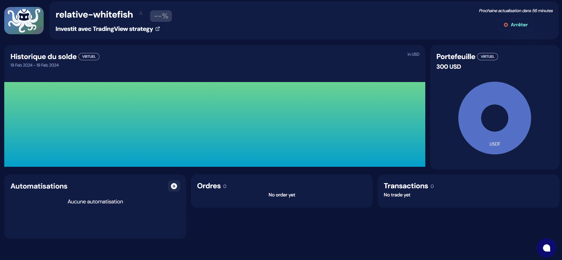 octobot tradingview bot vue initiale