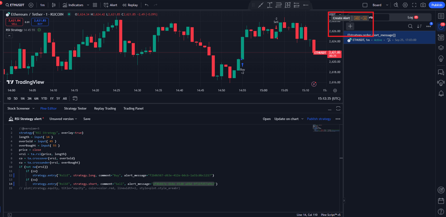 tradingview create alert