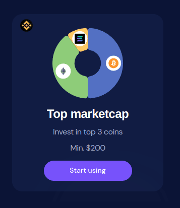 OctoBot cloud crypto basket example