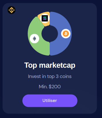 exemple d'un panier de crypto OctoBot cloud